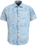 TYLER MARAKESH PAISLEY TEAL MENS SHORT SLEEVE SHIRT