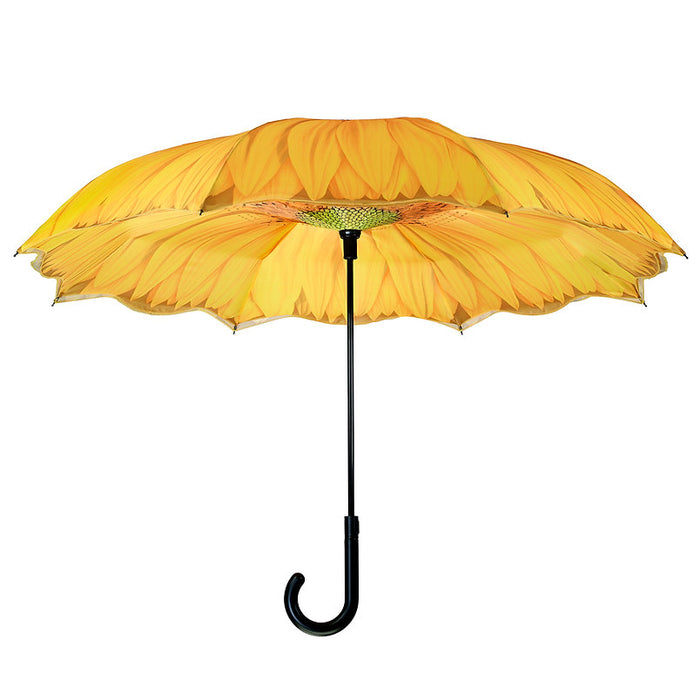 Umbrella - Reverse Close Sunflower