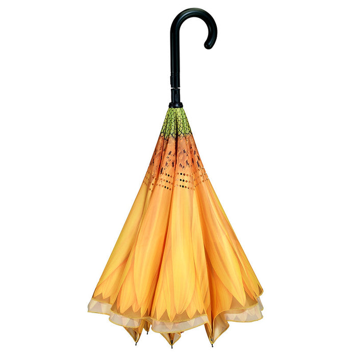 Umbrella - Reverse Close Sunflower