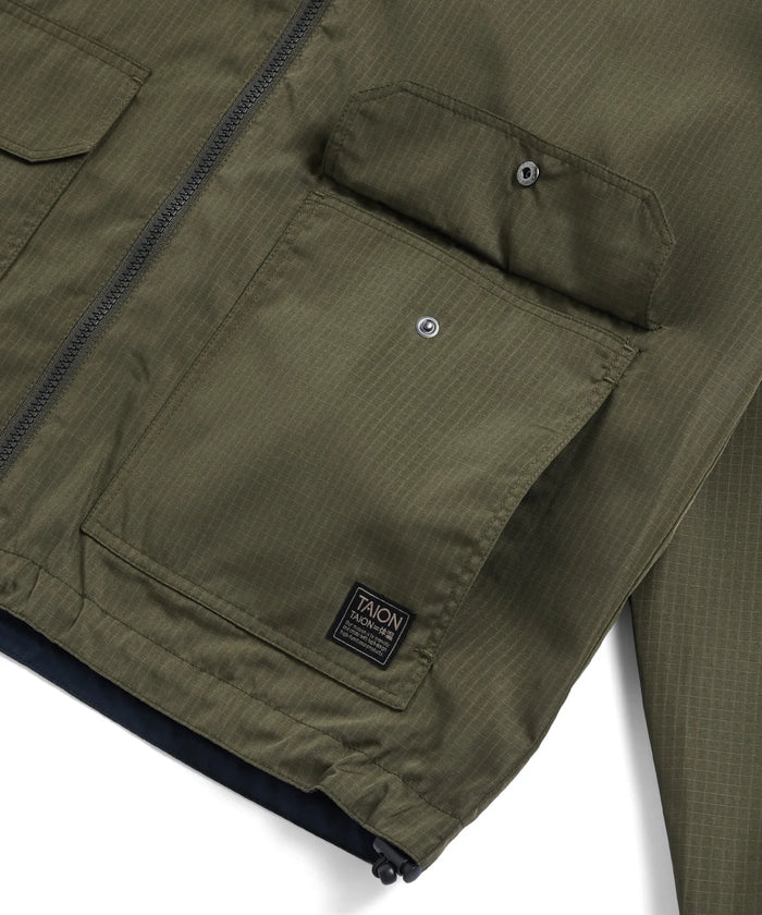 Unisex Non Down Military Reversible W-Zip Parka