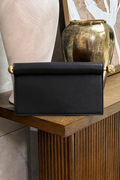 Vanessa Luxe Bar Clutch Black