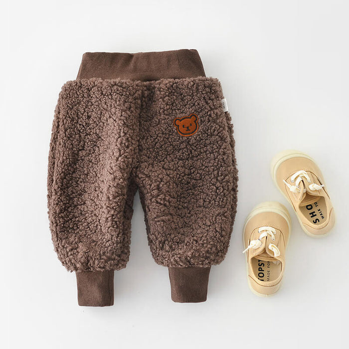 Warm Fleece Pants For Babies | Baby Lamb Wool Fleece Pants