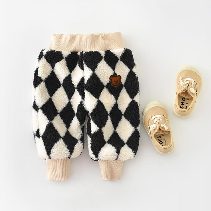 Warm Fleece Pants For Babies | Baby Lamb Wool Fleece Pants