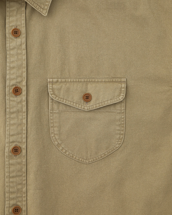 Washed Scout Shirt Tan