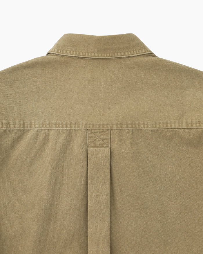 Washed Scout Shirt Tan