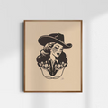 Web Cowgirl Mini Print