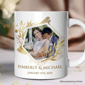 Wedding Photo Upload Personalized Mug, Anniversary Keepsake Custom Gift Personalized Ceramic Mug OrnamentallyYou 12oz Mug Customized
