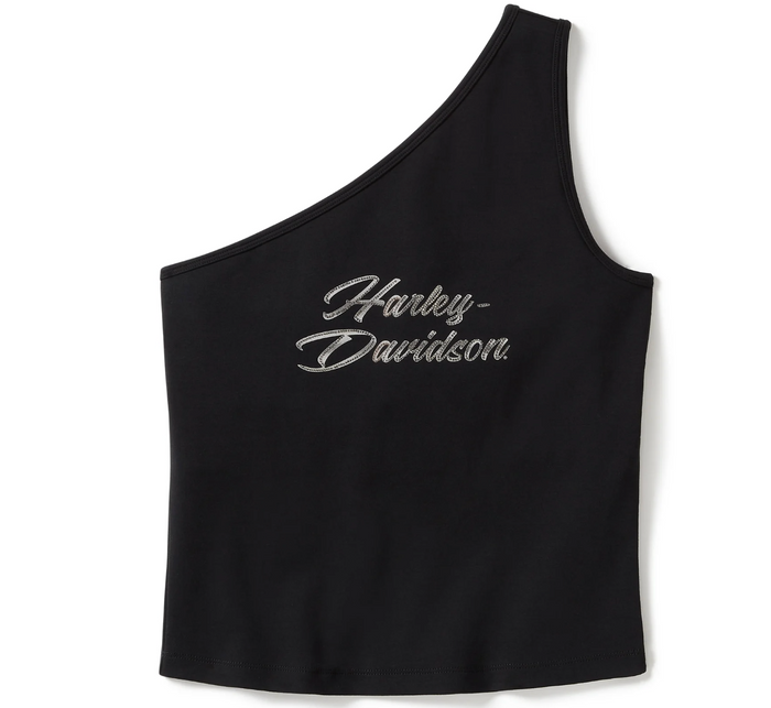 Women's Essential Bling One Shoulder Top