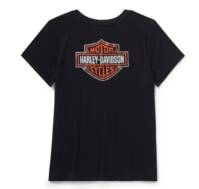 Women's Essential Bling V Neck Tee