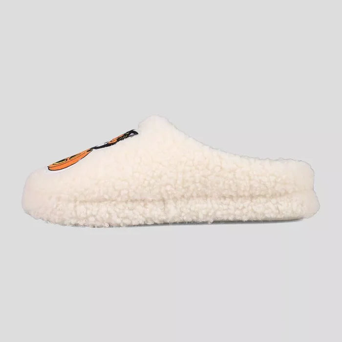 Women's Pumpkin Scuff Slide Slippers - Off-White