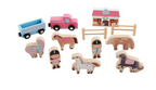 Wood Horse Toy Set - Pine & Moss