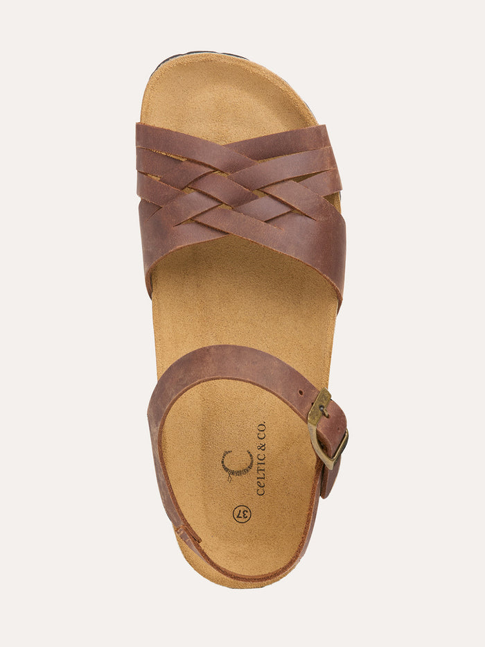 Woven Detail Low Wedge Sandals
