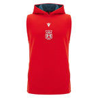Wrexham AFC 25/26 Sleeveless Hoodie (700128980001) Apparel Macron